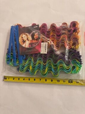 Multicolor Spiral hair curlers NEW